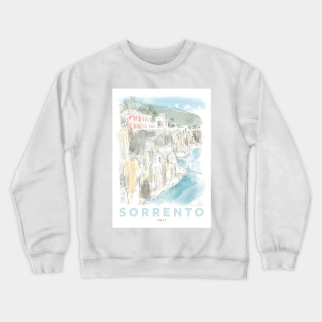 Sorrento Italy Art Crewneck Sweatshirt by markvickers41